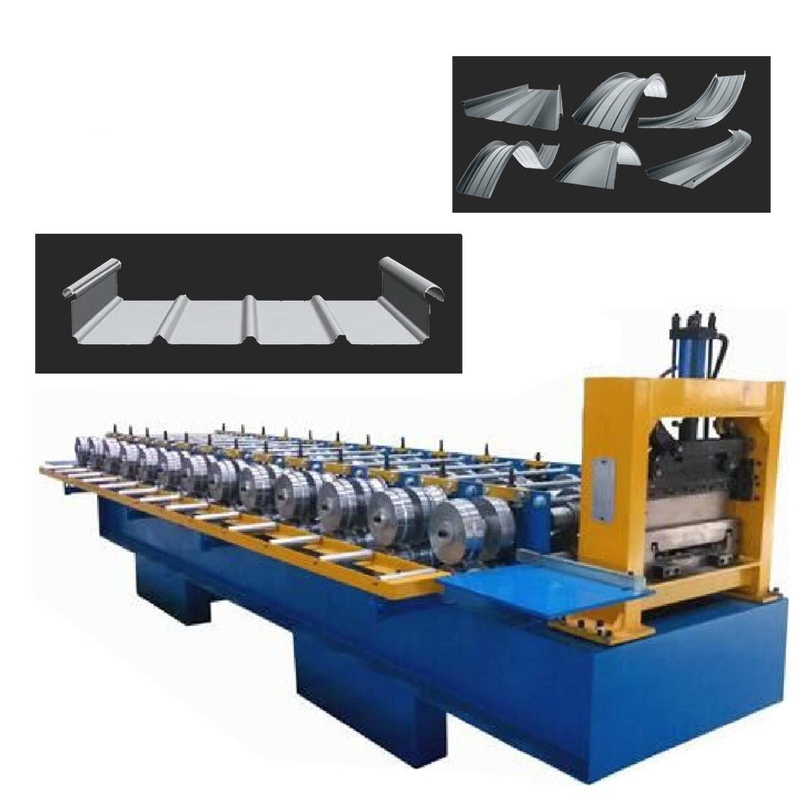 Lock Seam Door 0.48mm Metal Roll Former No Nails Self Locking