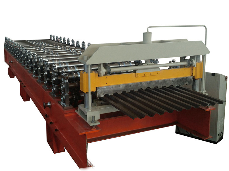 2.5T Wall Panel Roll Forming Machine Hydraulic Cutting With 50mm Shaft Diameter
