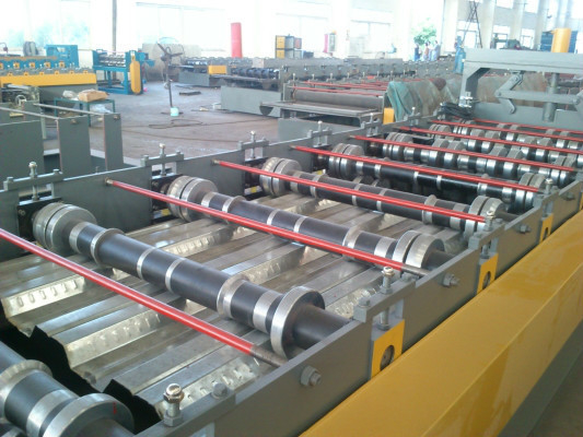0.6-1.5mm Steel Ribbed Panel Floor Decking Cold Roll Forming Machine Equipment