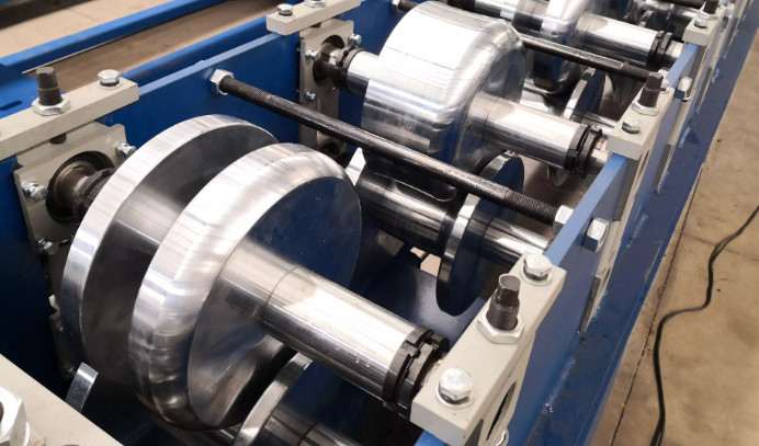 Metal K Type Rain Gutter Roll Forming Machine Long Service Life