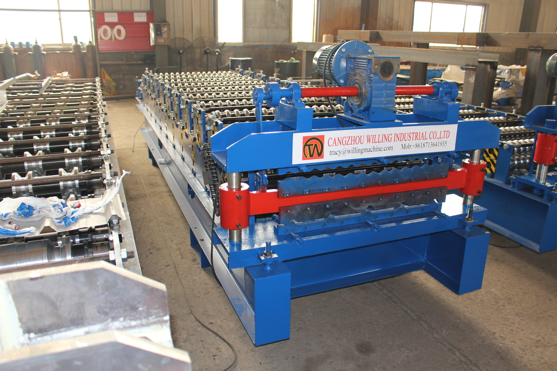 ISO  15-30m/Min Trapezoidal Roll Forming Machine Corrugated Roll Making Machine