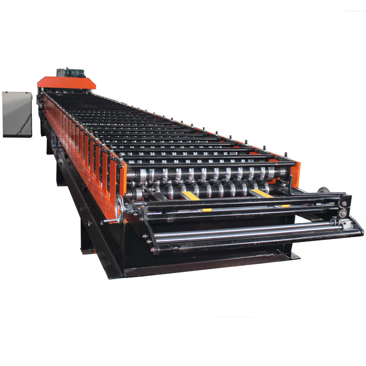 Corrugated Type Roof Sheeting Roll Forming Machine Electric Cutting 15-30m/Min