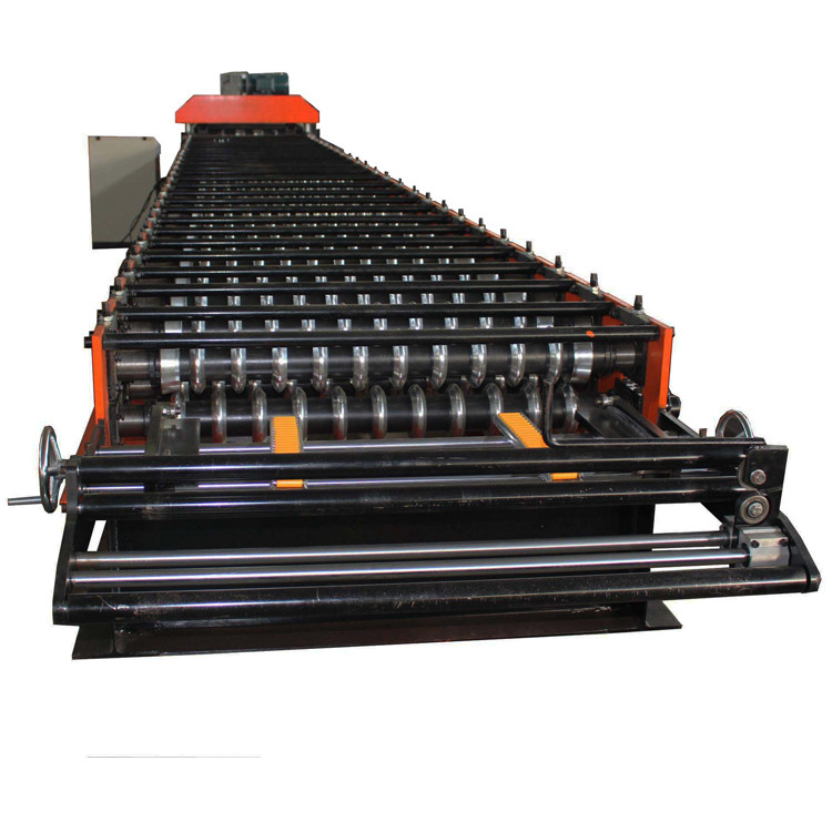 Corrugated Type Roof Sheeting Roll Forming Machine Electric Cutting 15-30m/Min