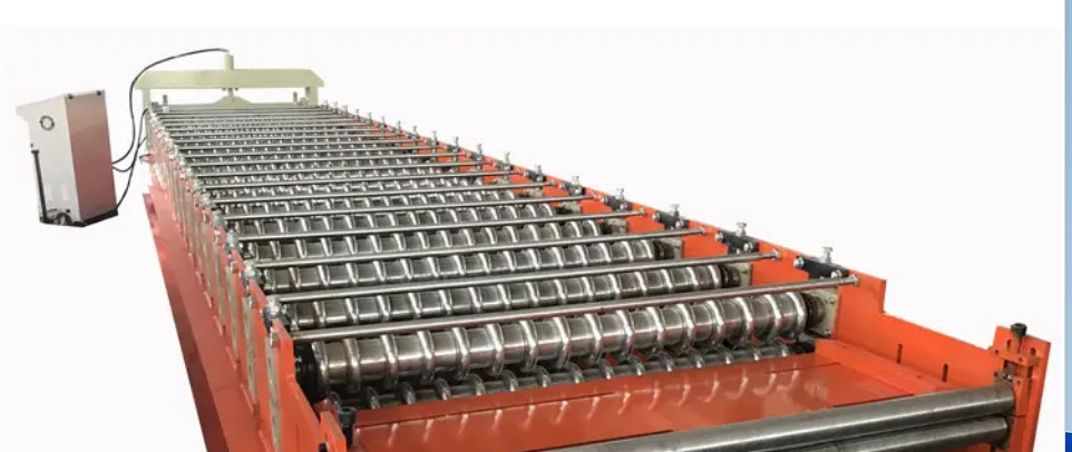 Color Steel Corrugated Wave Shape Roofing Steel Sheet Making Machine 8-15m/Min