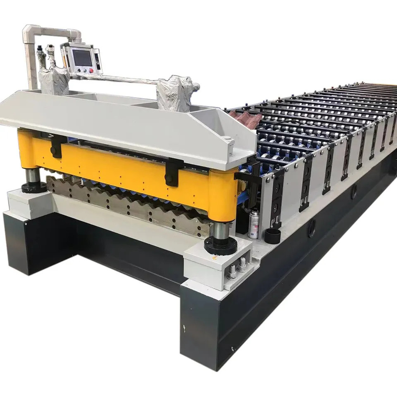 ISO Automated Corrugated Roof Sheet Roll Forming Machine Corrugated Iron Making Machine