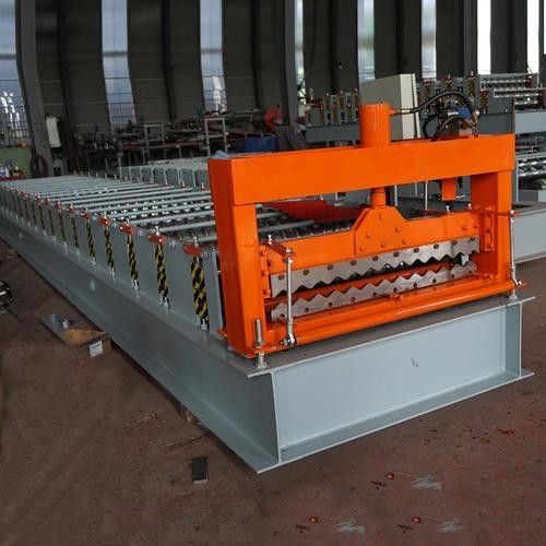 Color Steel Corrugated Wave Shape Roofing Steel Sheet Making Machine 8-15m/Min
