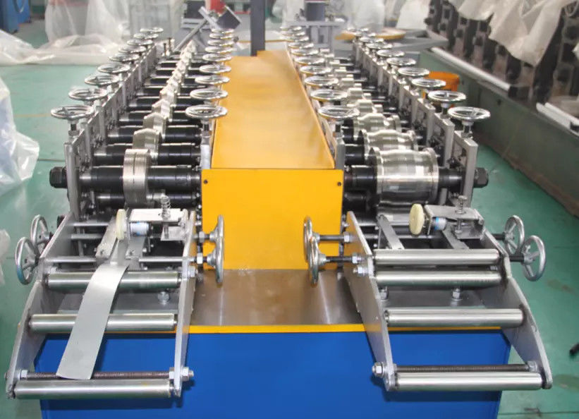 Double Head 0.3-0.8 Light Gauge Steel Roll Forming Machine Make Drywall Profiles