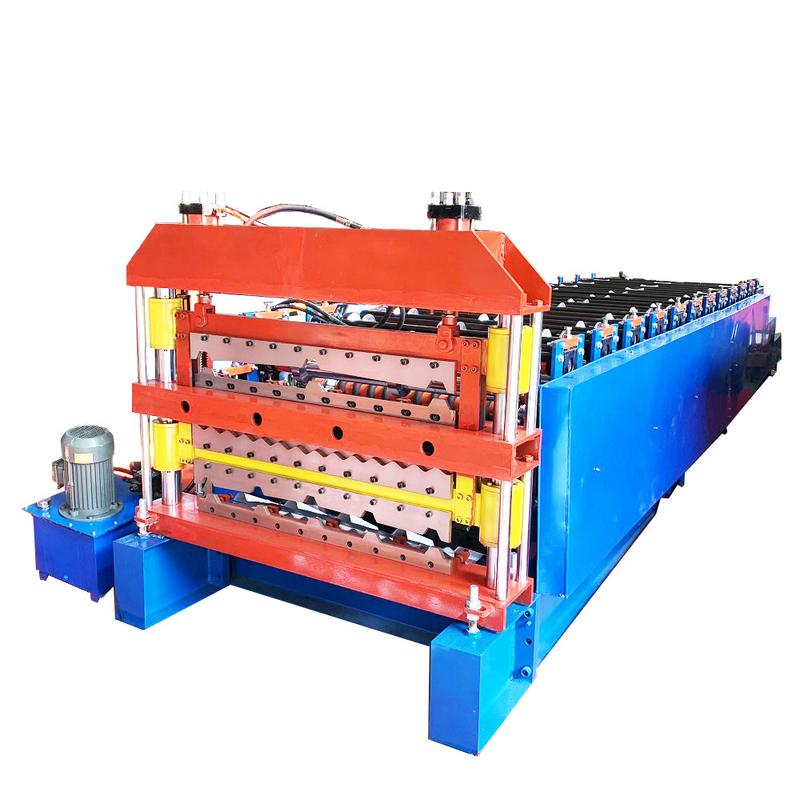 70mm Shaft Diameter Roof Tile Roll Forming Machine 380v50hz 3 Phase Voltage