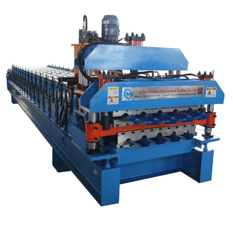 Trapezoidal And corrugated Roof Sheet Double Layer Roof Roll Forming Machine