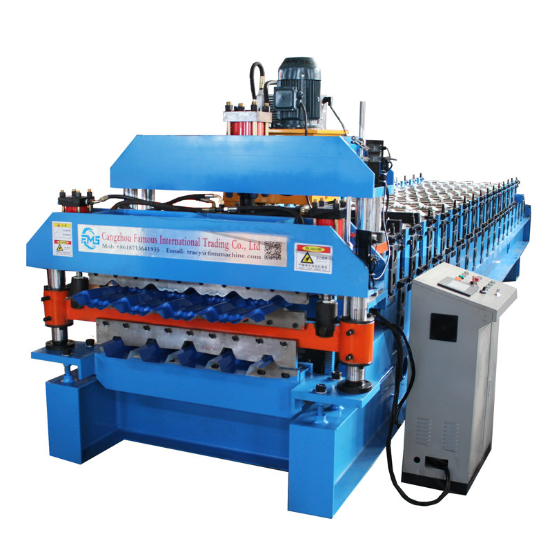 Trapezoidal And corrugated Roof Sheet Double Layer Roof Roll Forming Machine