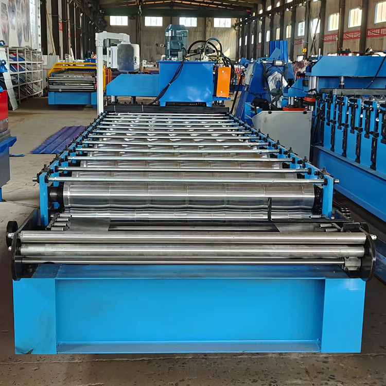 Glazed Tile Eccentric Arc Roofing Sheet Roll Forming Machine For Ppgi Gi