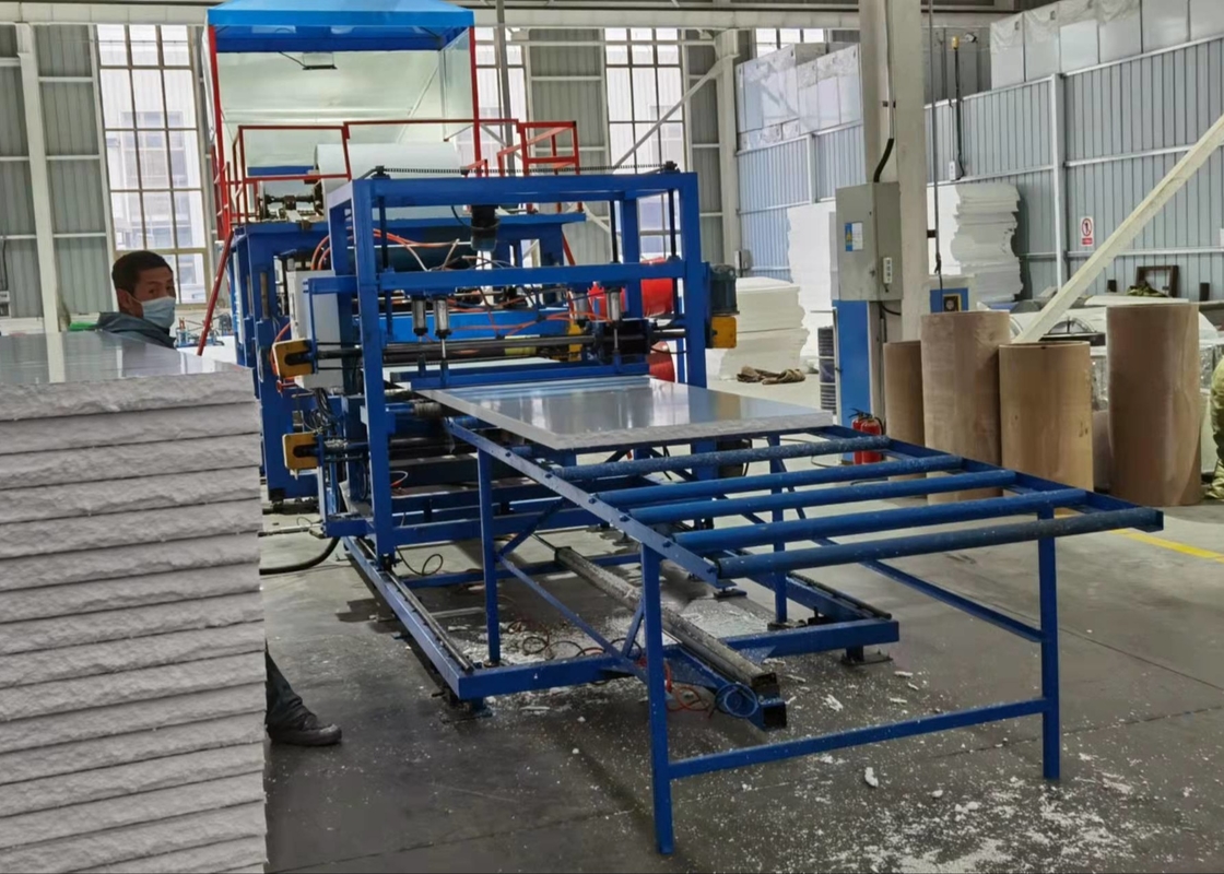 30-300 Mm Thickness Eps Rock Wool Sandwich Panel Product Line For Cold Storage Room Wall Panels