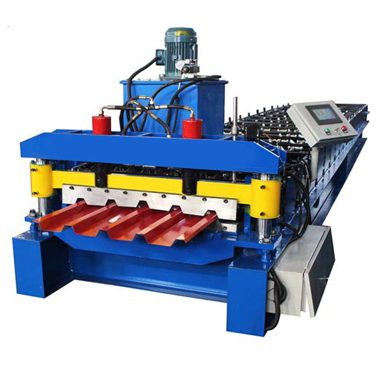 IBR 686  Profile One  Layer Roll Forming Machine Plc Control And Hydraulic Cutting