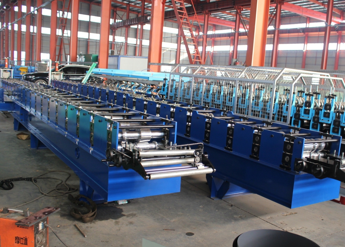 0.3-0.8mm Carbon Steel Chain Drive Down Pipe Forming Machine with Hydraulic Cutting