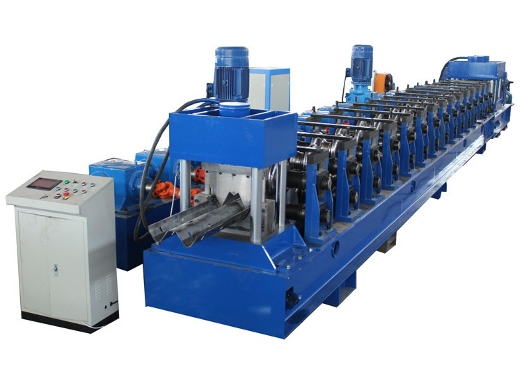 Efficiency PLC Controlled Highway Guardrail Forming Machine with GCr12 Roller 380V 50Hz Power