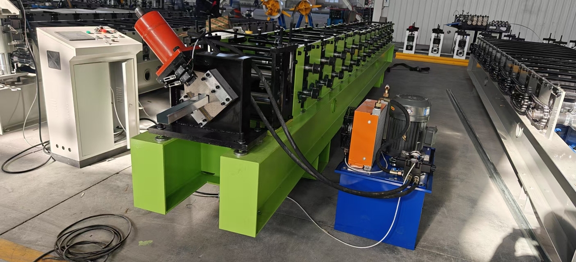 Customized Production Stud And Track C U Roll Forming Machine With Adjustable Cutting Length And PLC Control System
