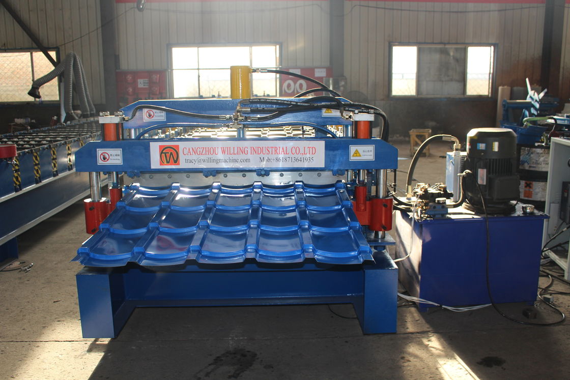 IBR Glazed  Double Layer Roof sheet  Roll Forming Machine 15m/Min For Ppgi Panel Roof