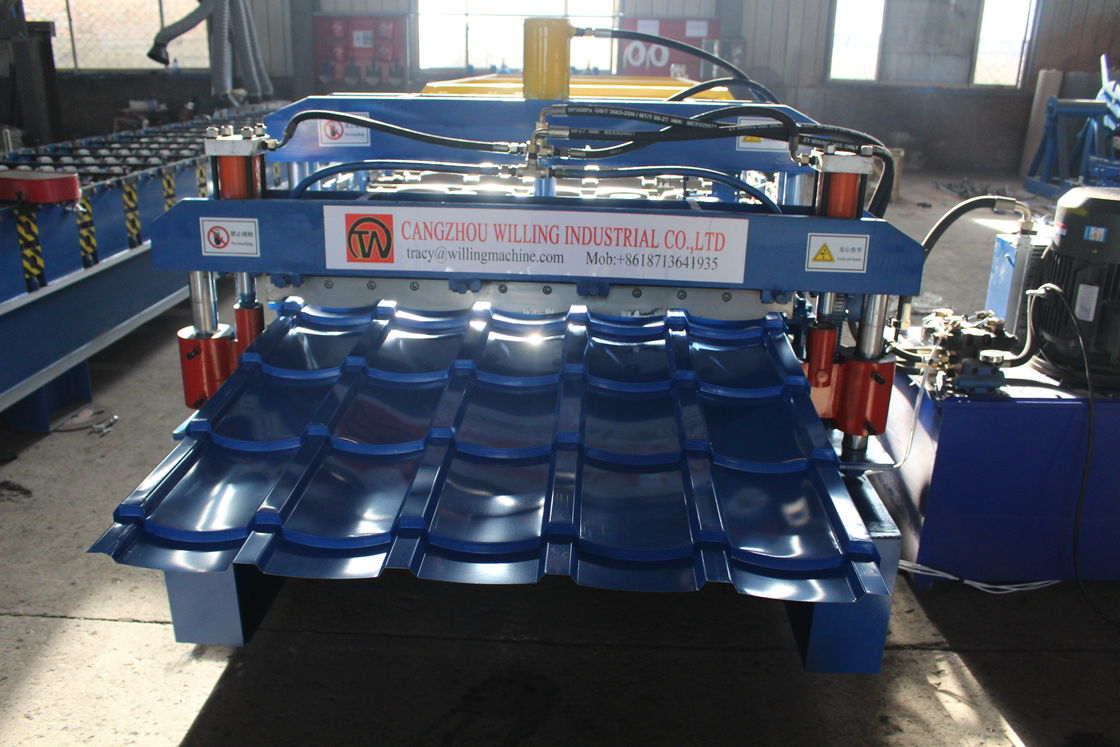IBR Glazed  Double Layer Roof sheet  Roll Forming Machine 15m/Min For Ppgi Panel Roof