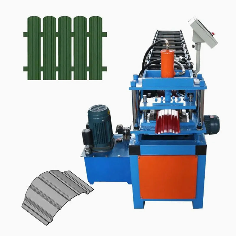 PPGI Steel Picket Garden Fence Roll Forming Machine For Europe Market