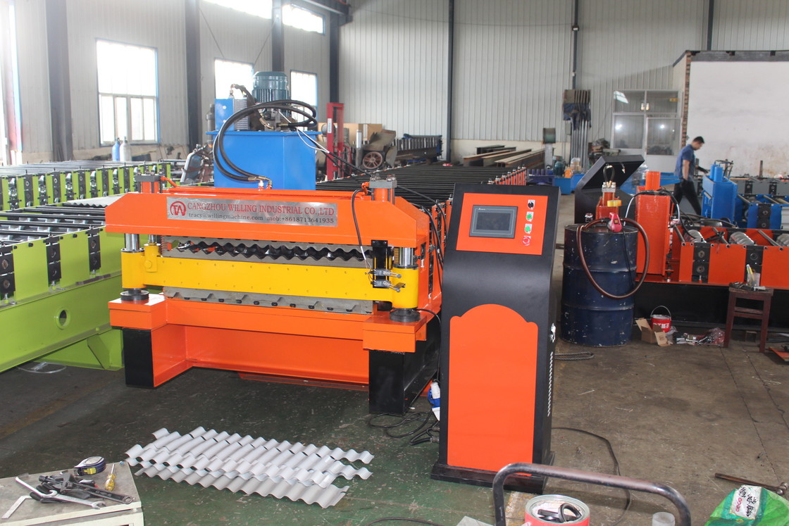 2025 High Speed Trapezoidal and glazed Double Layer Roof sheet roofing tile Forming Machine