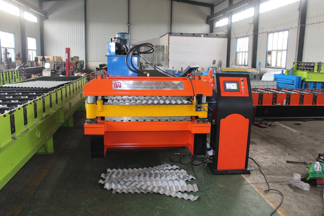 2025 High Speed Trapezoidal and glazed Double Layer Roof sheet roofing tile Forming Machine