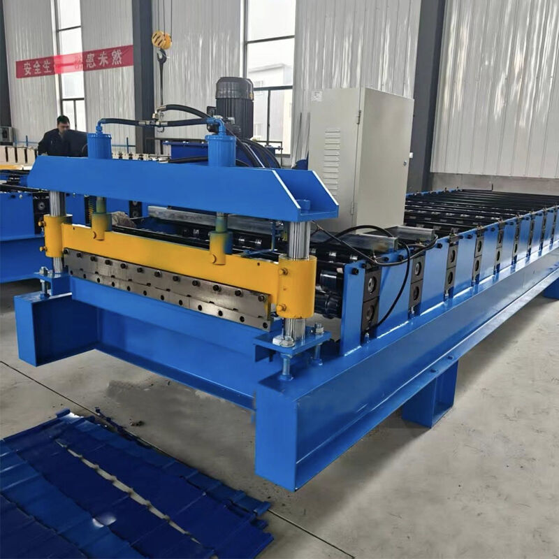 Mesin Roll Forming Atap Lapisan Ganda 0,3-0,8mm Ibr & Mesin Pembuat Lembaran Ubin Bergelombang