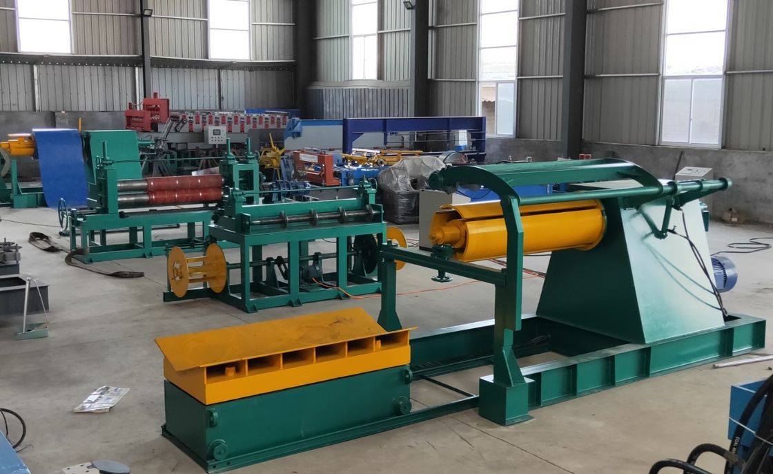 Durable Cut To Length And Slitting Line  HR CR SS GI Steel Coil Slitting Machine