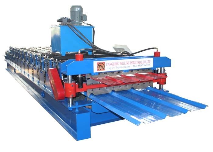 Trapezoidal and corrugated  Double Layer Roof sheet roofing tile Roll Forming Machine