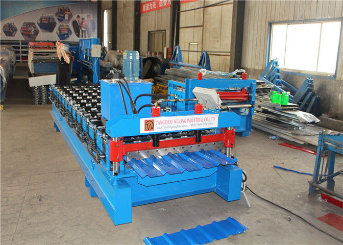 High Speed Double Layer Ibr Corrugated Roof Tile Roll Forming Machine With 75mm Shaft Diameter