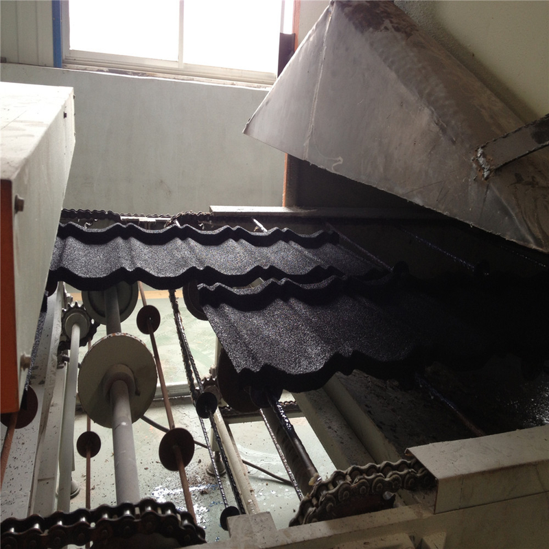 Color Stone Coated 0.32mm Roof Tile Production Line Servo Motor