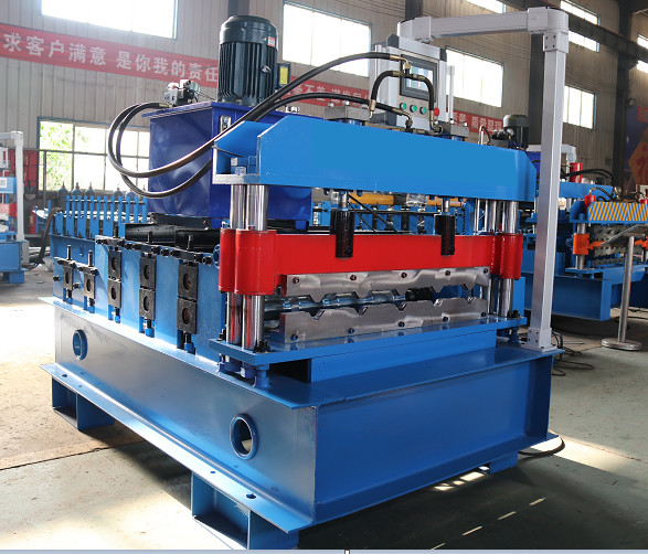 Hydraulic Crimping Color Gl Steel Roof Sheet Making Machine Curving Vertical
