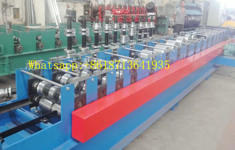 100mm Round Pipe Gutter Downspout Roll Forming Machine Fly Saw Cutting Type