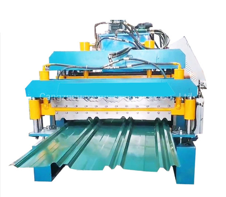 Dust Proof Control 0.5mm Trapezoidal Sheet Roll Forming Machine Bi Rib Low Noise