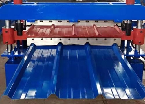 Metal Tile Plc Control Roof Panel Forming Machine Low Noise