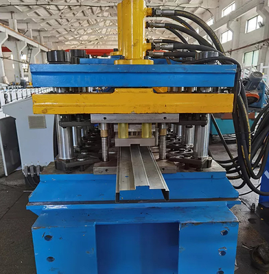 Plc 0.3mm Steel Door Roll Forming Machine Variable Rabbet Width