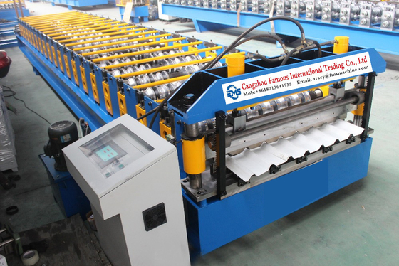 GI Roof Tile Roll Forming Machine 8 Ribs 5 Ribs 6 Ribs