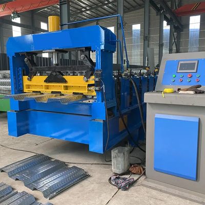 Steel Structure 1020 Floor Decking Roll Forming Machine  With PLC System