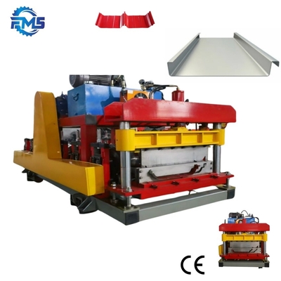 Portable Snap Lock Standing Seam Roll Forming Machine For 0.3-0.8mm Thickness