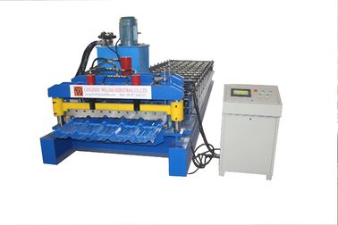 Full Automatic Roof Sheet Glazed Tiles Roll Forming Machine Steptile Type