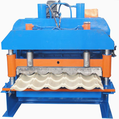 640mm Glazed Steptile Ppgl Roof Tile Roll Forming Machine