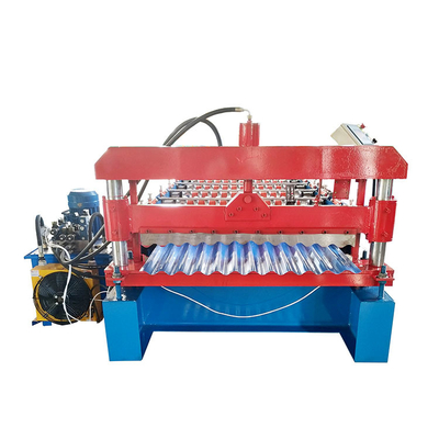 Corrugated Galvanized Sheet Panel Roll Forming Machine PLC Control