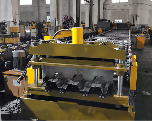 Metal Decking Floor Deck Roll Forming Machine Low Noise Level